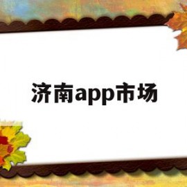 关于济南app市场的信息