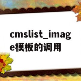 cmslist_image模板的调用(cmsconcurrentmark)