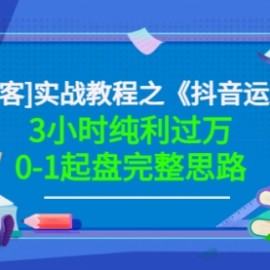 星盒[IP获客]实战教程之《抖音运营》3小时纯利过万0-1起盘完整思路 价值498