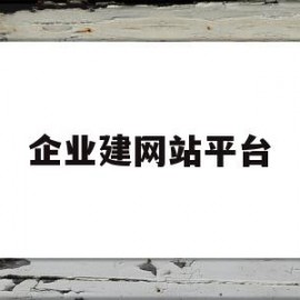 企业建网站平台(企业建网站平台的目的)