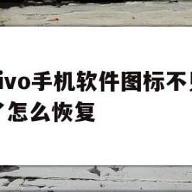 vivo手机软件图标不见了怎么恢复(手机怎么隐藏桌面上的软件图标)