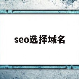 seo选择域名(域名seo适用性分析)