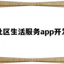 社区生活服务app开发(社区生活服务app开发方案)