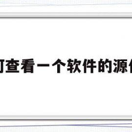 如何查看一个软件的源代码(怎么查一个软件的源代码)