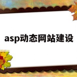 asp动态网站建设(asp动态网页制作教程)