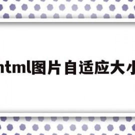 html图片自适应大小(html图片调节大小)