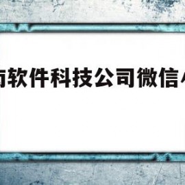 济南软件科技公司微信小程序(济南软件科技公司微信小程序是什么)