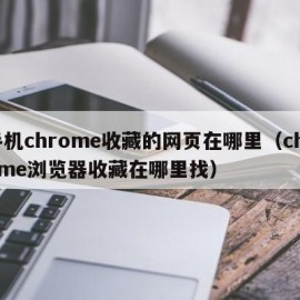 手机chrome收藏的网页在哪里（chrome浏览器收藏在哪里找）