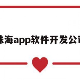 珠海app软件开发公司(珠海app软件开发公司招聘)