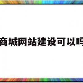 商城网站建设可以吗(网站商城搭建是怎么做)