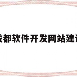 成都软件开发网站建设(成都软件开发网站建设招聘)