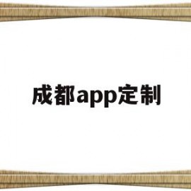 成都app定制(成都app制作公司)