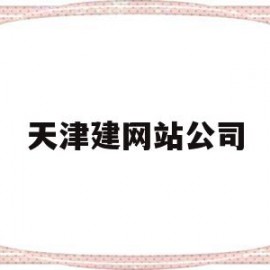 天津建网站公司(天津企业网站建设)