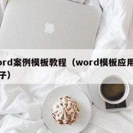 word案例模板教程（word模板应用的例子）