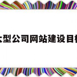 大型公司网站建设目标(大型公司网站建设目标是什么)