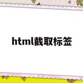 html截取标签(js截取html页面指定字符串)