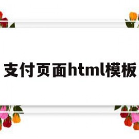 支付页面html模板(如何去用html制作支付表单)