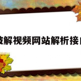 破解视频网站解析接口(视频网站破解教程)