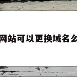 网站可以更换域名么(网站网址可以随便改吗)