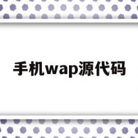 手机wap源代码(手机修改网页源代码)