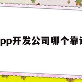 app开发公司哪个靠谱(app开发公司选择指南及误区)