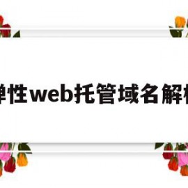 弹性web托管域名解析(弹性web托管域名解析方法)