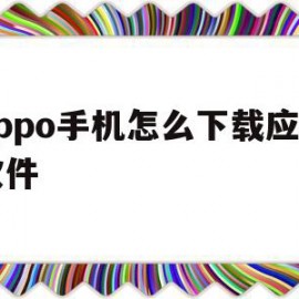 oppo手机怎么下载应用软件(oppo手机怎么下载应用软件到桌面)