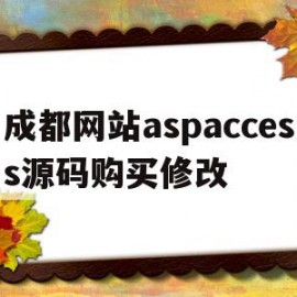 关于成都网站aspaccess源码购买修改的信息