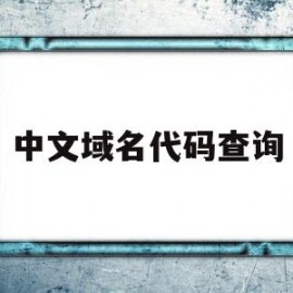 中文域名代码查询(中文域名编码在线转换)