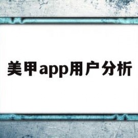 美甲app用户分析(美甲行业客户群体分析)