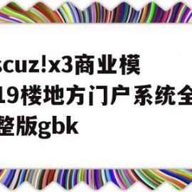 关于discuz!x3商业模板19楼地方门户系统全套完整版gbk的信息