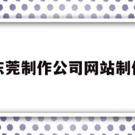 东莞制作公司网站制作(东莞制作公司网站制作招聘信息)