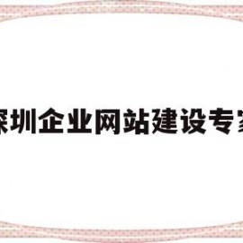 深圳企业网站建设专家(深圳网站建设平台)