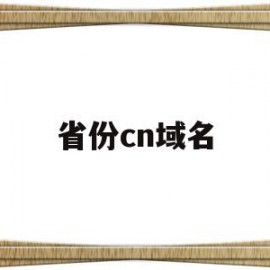 省份cn域名(域名代码cn是代表什么?)