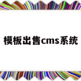 模板出售cms系统的简单介绍