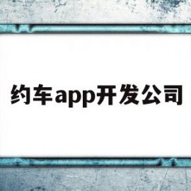 约车app开发公司(约车app开发公司有哪些)