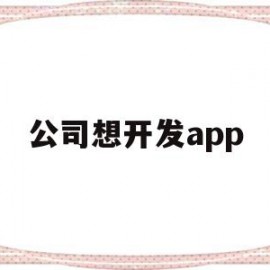 公司想开发app(公司想开发票,公章没有编码能用吗)