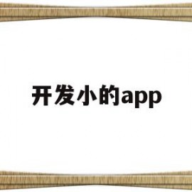 开发小的app(app开发小型的一般多少钱找聚顶科技在线)