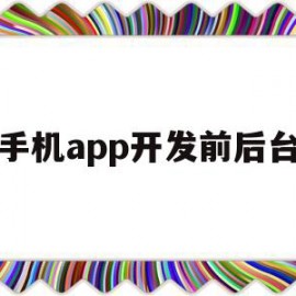 手机app开发前后台(现在开发app前后端都用什么技术)