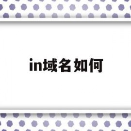 in域名如何(域名中的int)