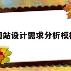 网站设计需求分析模板(网站设计需求分析怎么写)