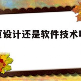 网页设计还是软件技术哪个好(网页设计和app设计最大的区别是什么)