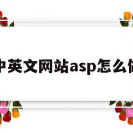 包含中英文网站asp怎么做的词条