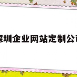 深圳企业网站定制公司(深圳企业网站定制公司地址)