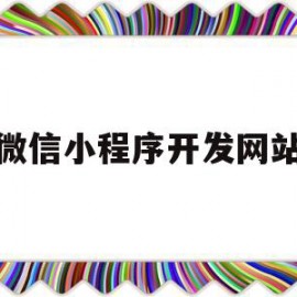 微信小程序开发网站(微信小程序开发网站是什么)