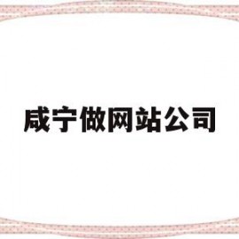 咸宁做网站公司(咸宁网站建设公司)