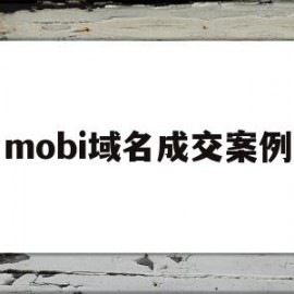 mobi域名成交案例(域名交易案例)