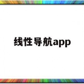 线性导航app(安卓导航线束定义)