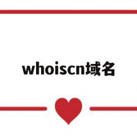 whoiscn域名(域名whois查询接口)