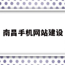 南昌手机网站建设(南昌网站建设技术支持)